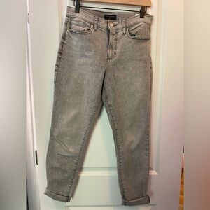 Banana Republic Women's Light Gray Skinny Jeans Cuffed Size 29 Size 8